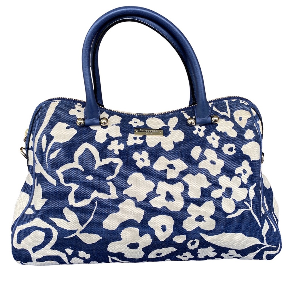 Kate Spade Floral Navy Cream Purse